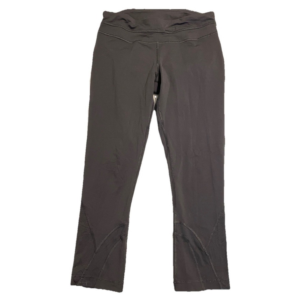 Lululemon 2 Pair Run Inspire Crop II Women's Size 6 Leggings Black - Picture 5 of 12